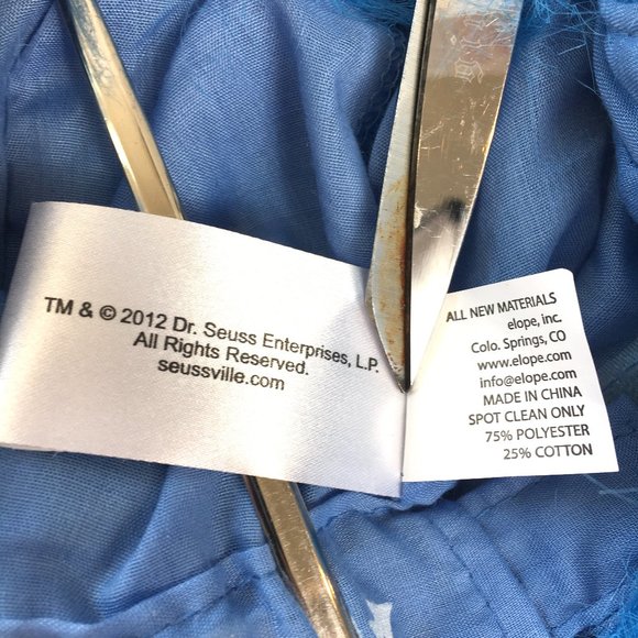 Dr. Seuss Thing Blue Fur Wig Cap - Picture 10 of 10